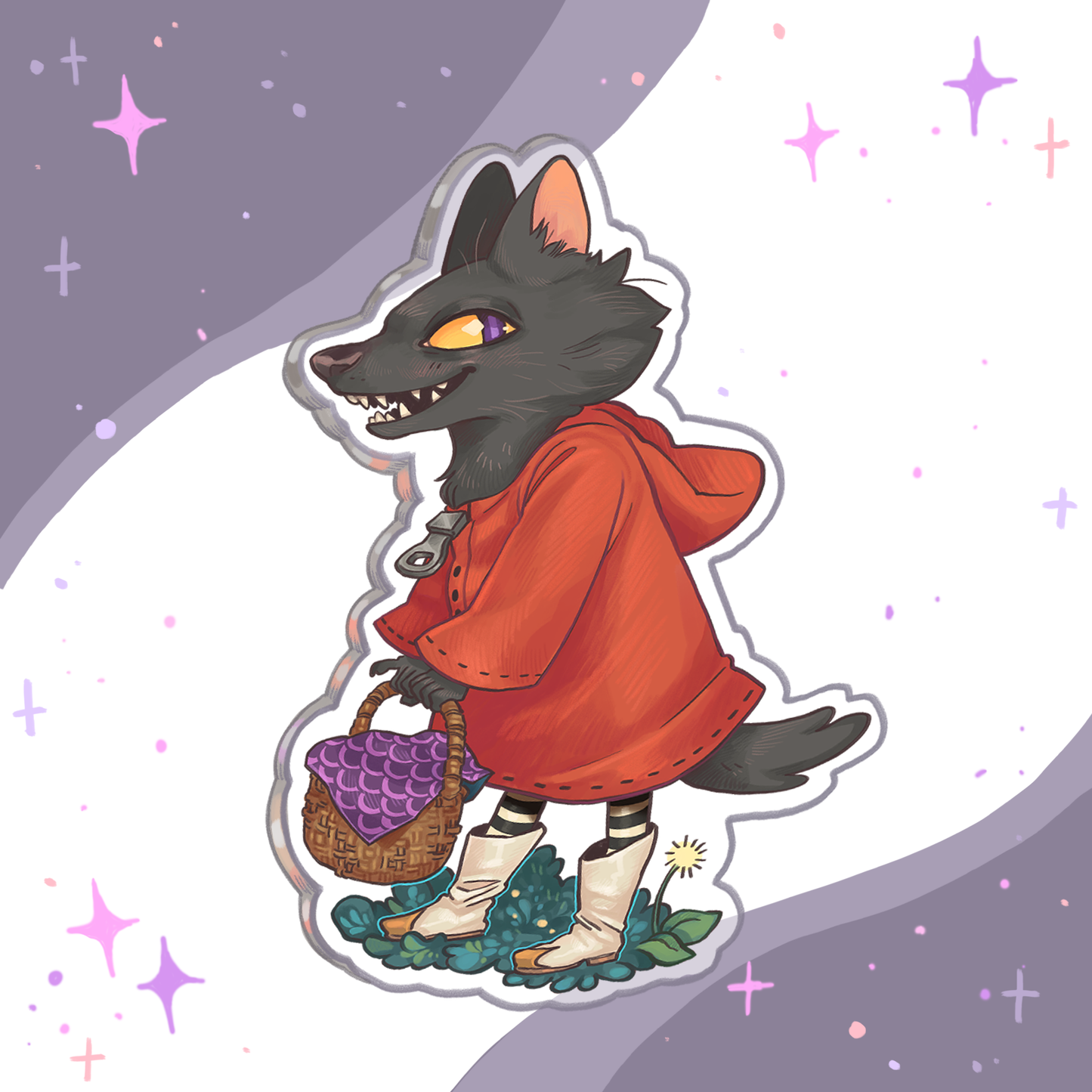 Lobito picnic- pin acrilico