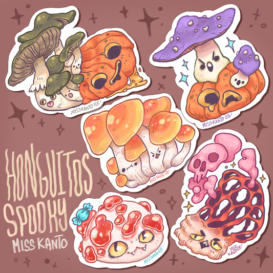 Stickers-Honguitos spooky