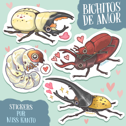 Bichitos de amor-Set de stickers