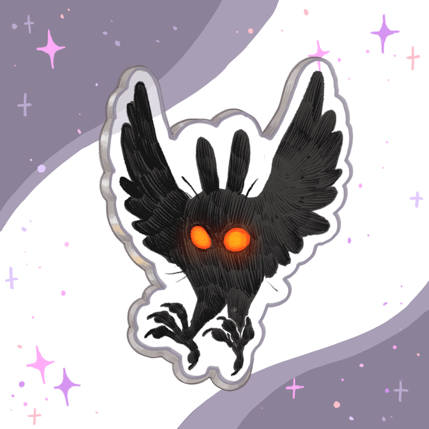 Mothman- pin acrilico