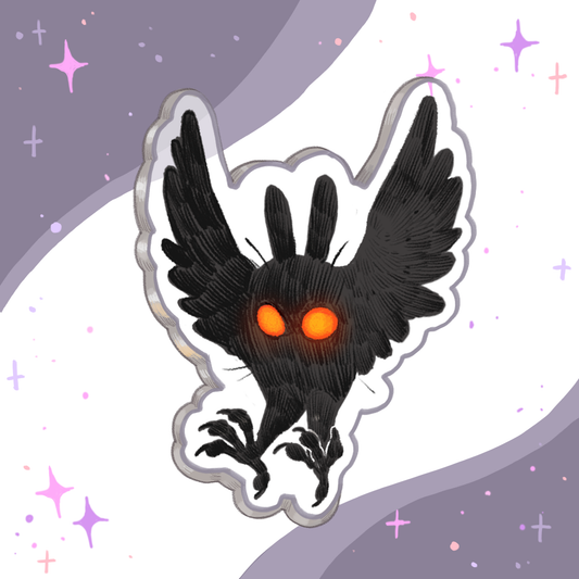 Mothman- pin acrilico