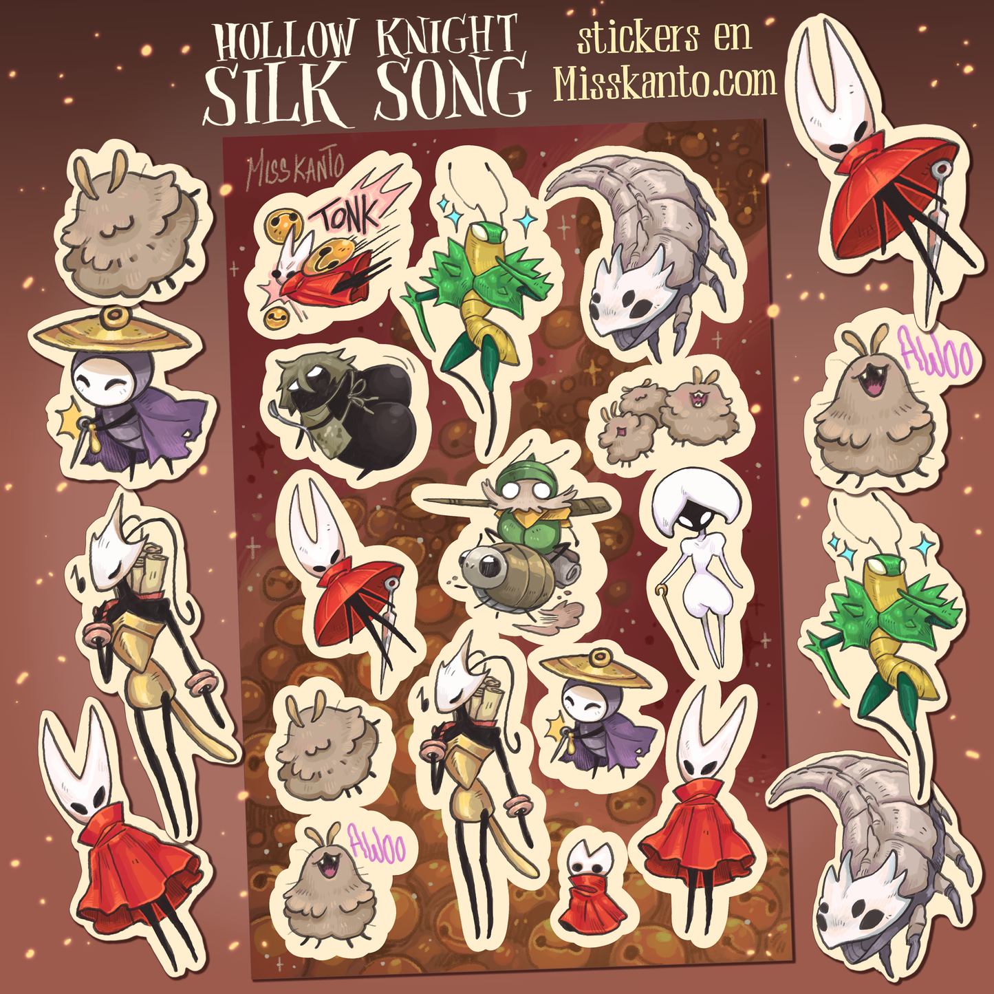 silk song-plantilla de stickers