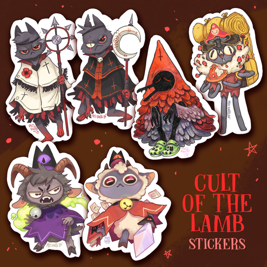 Stickers COTL-cult of the lamb