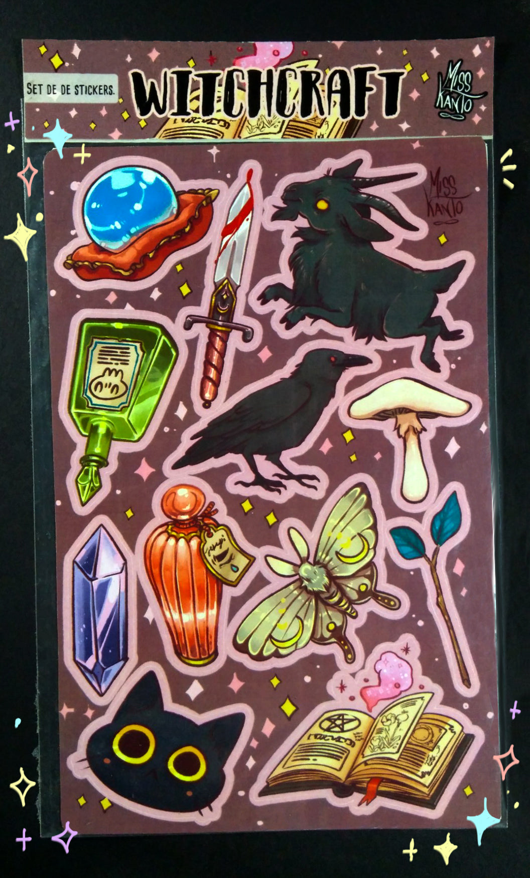 Brujeria-plantilla de stickers
